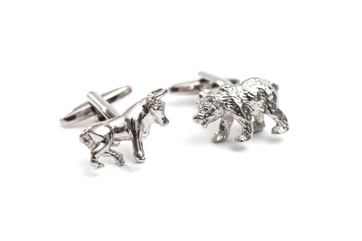 Bull and hot sale bear cufflinks