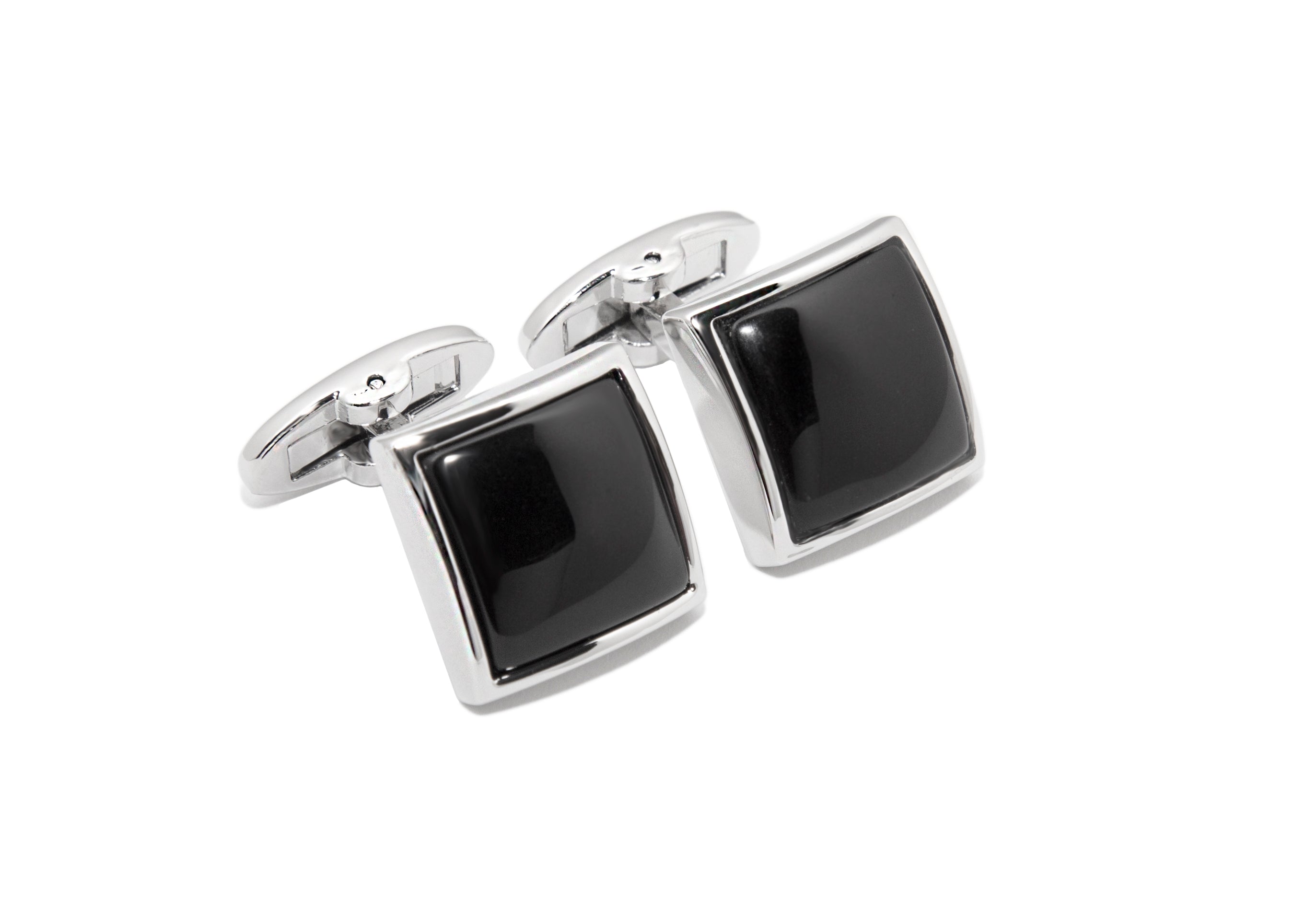 Formal Black Square Cuff Links