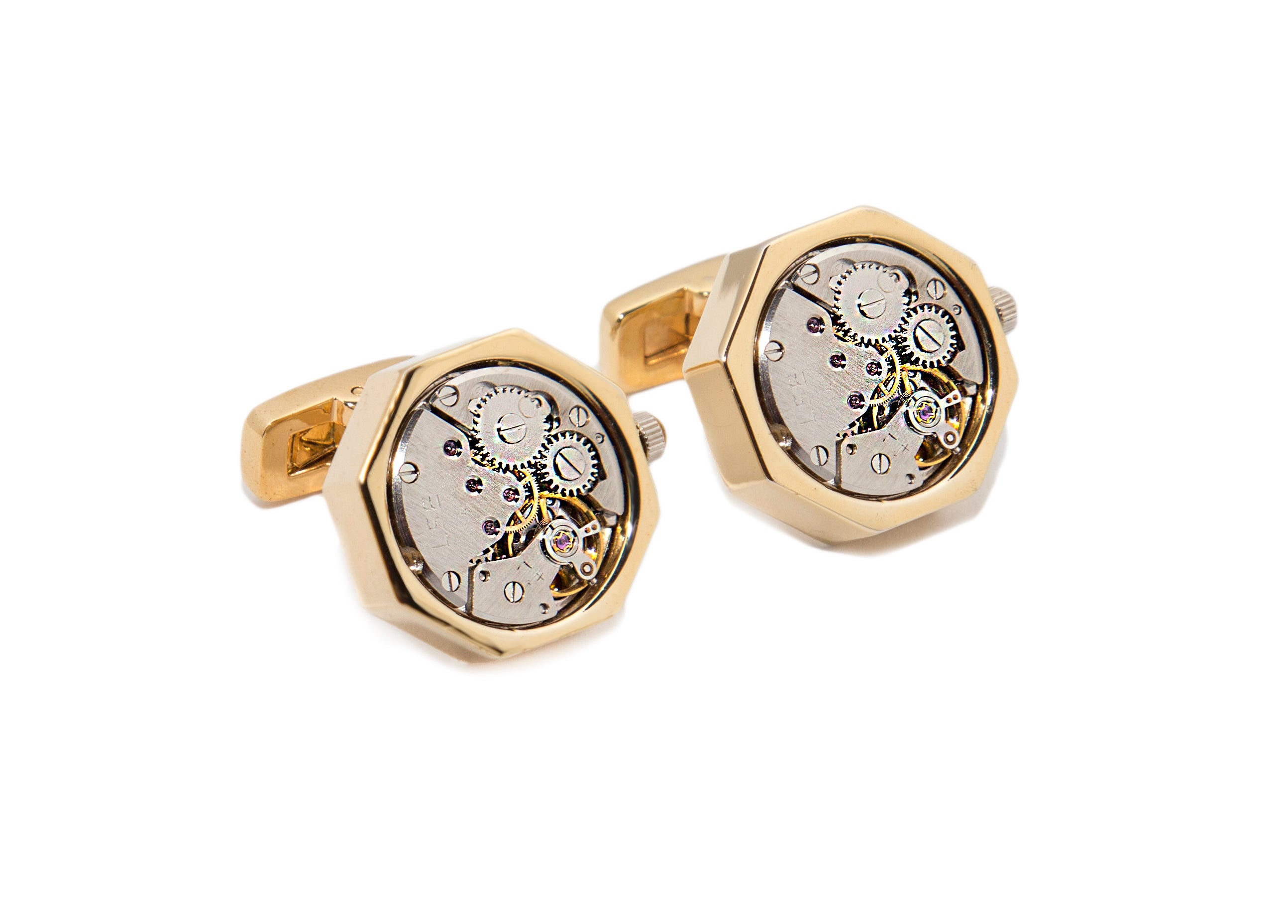 Working Watch Gear Cuff Links