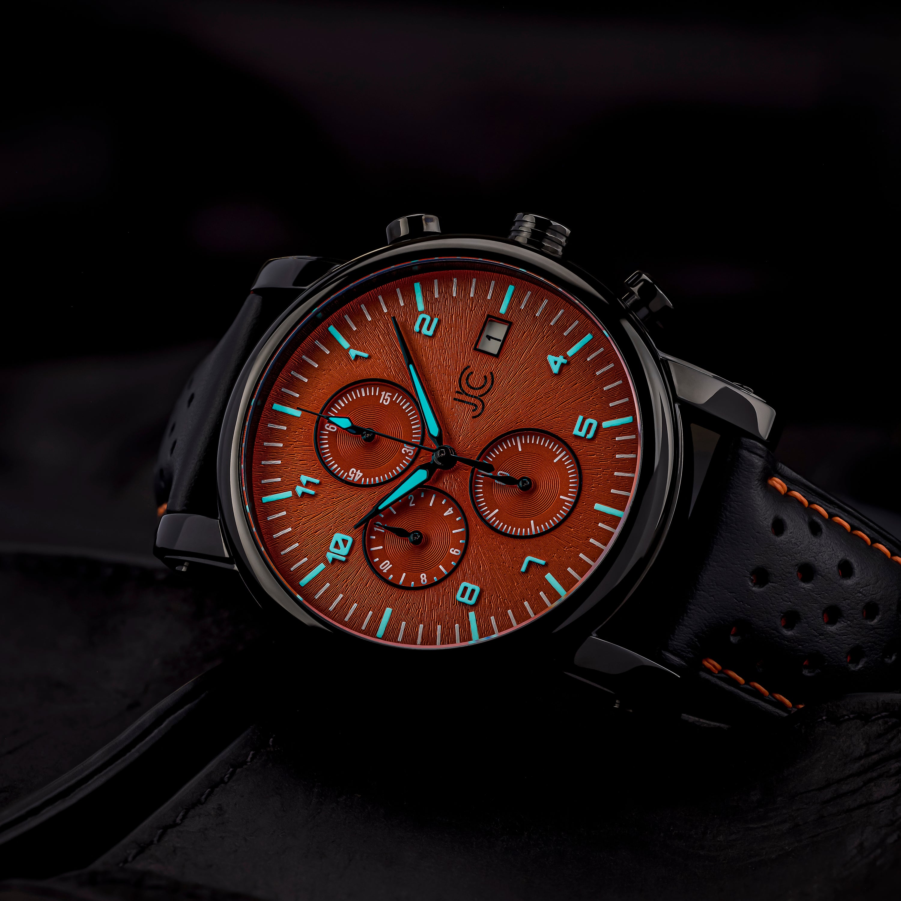 J.Ciro S3 Orange Chronograph Watch