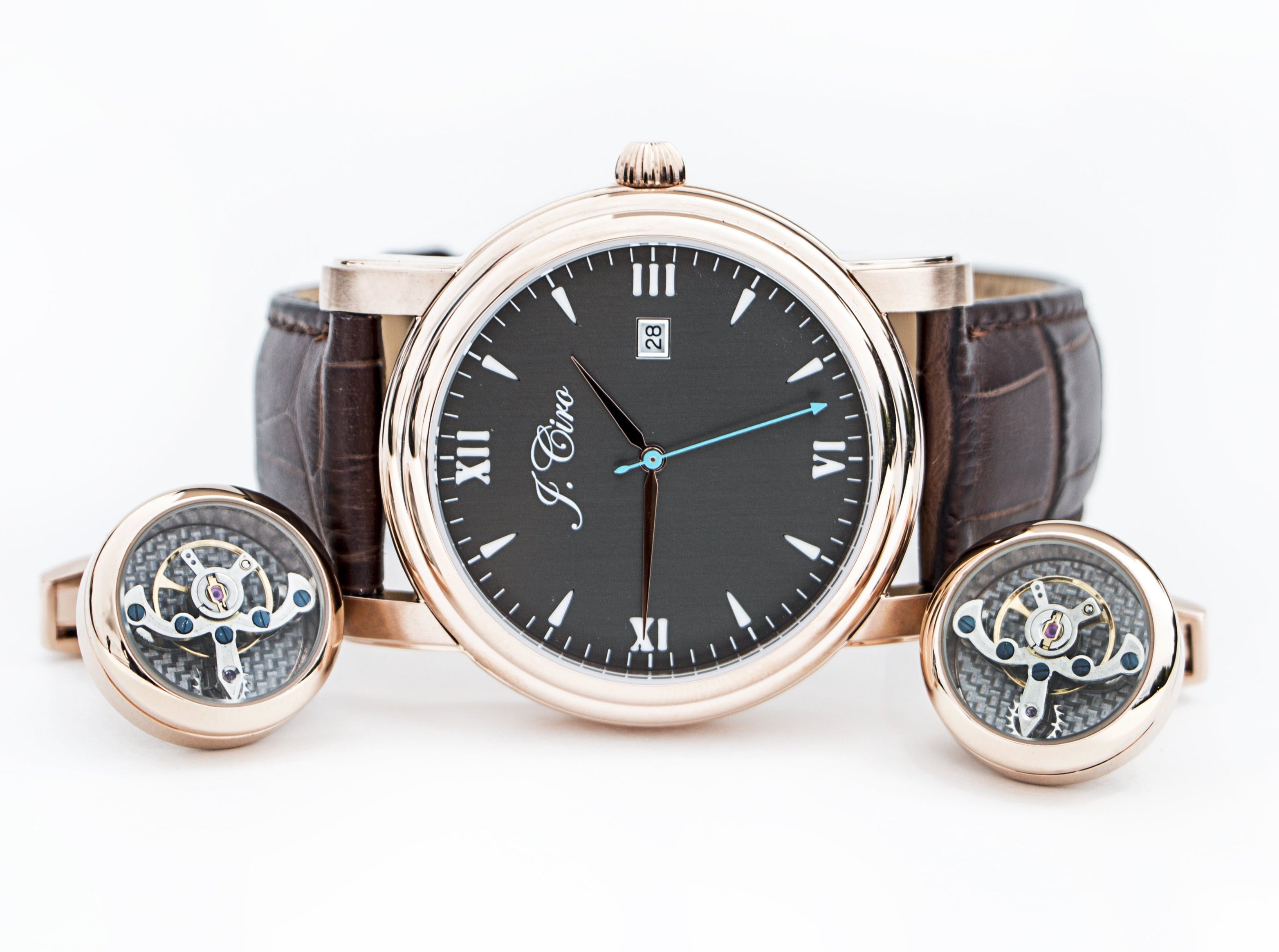 Limited Edition Special: Ambassador Dress Watch + Tourbillon Cuff Links + Travel Wallet