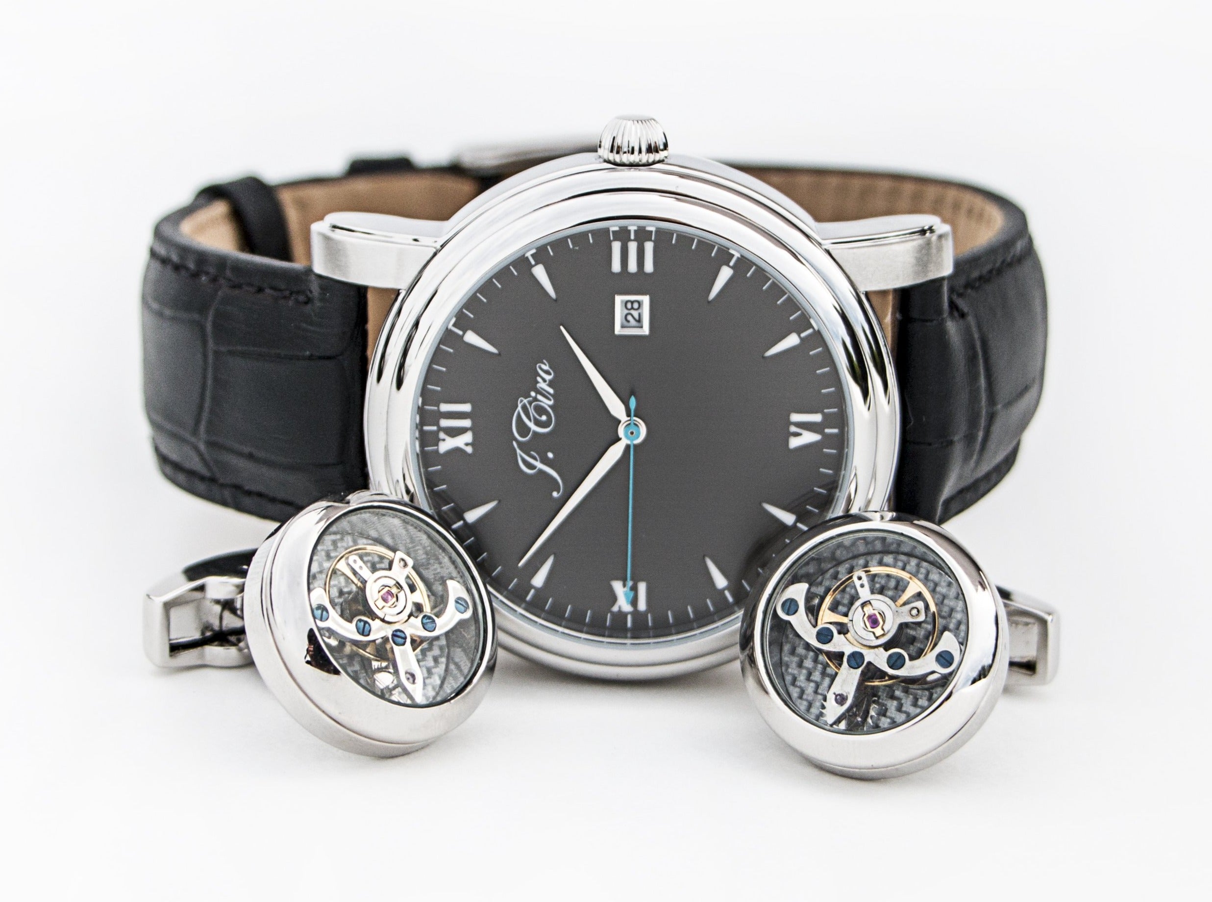 Limited Edition Special: Ambassador Dress Watch + Tourbillon Cuff Links + Travel Wallet