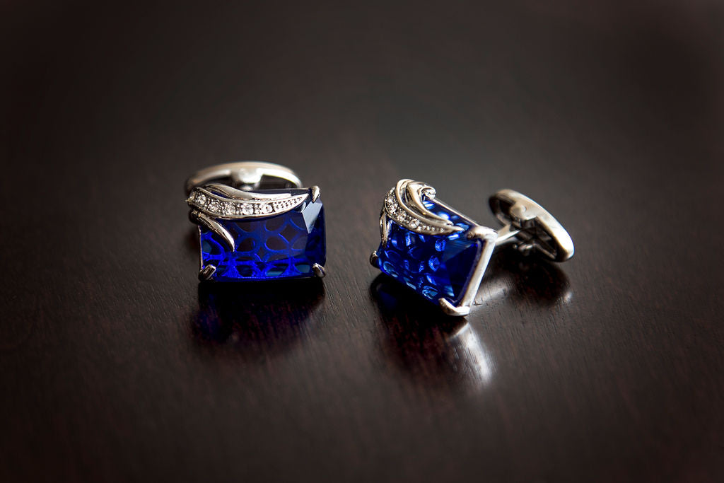 Elegant Stone Cuff Links