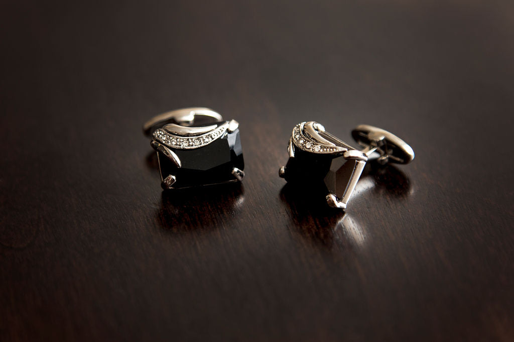 Elegant Stone Cuff Links