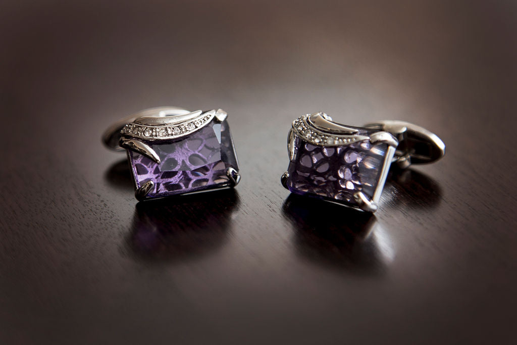 Elegant Stone Cuff Links