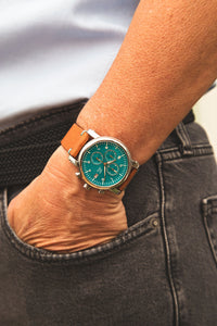 J.Ciro S3 Teal Dial Chronograph Watch