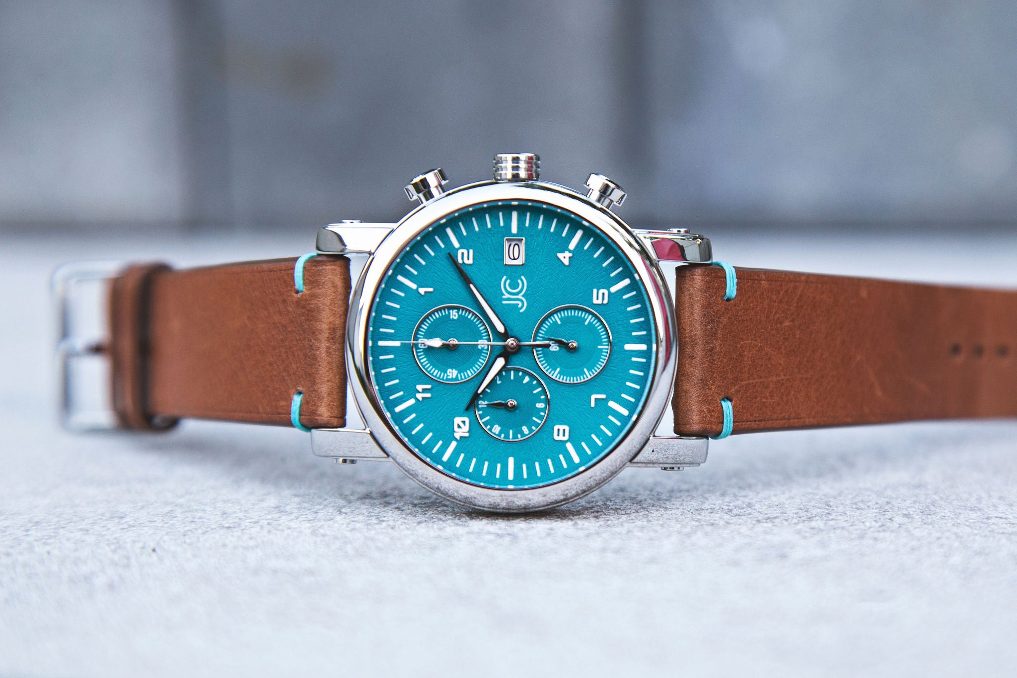 J.Ciro S3 Teal Dial Chronograph Watch