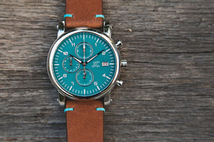 J.Ciro S3 Teal Dial Chronograph Watch