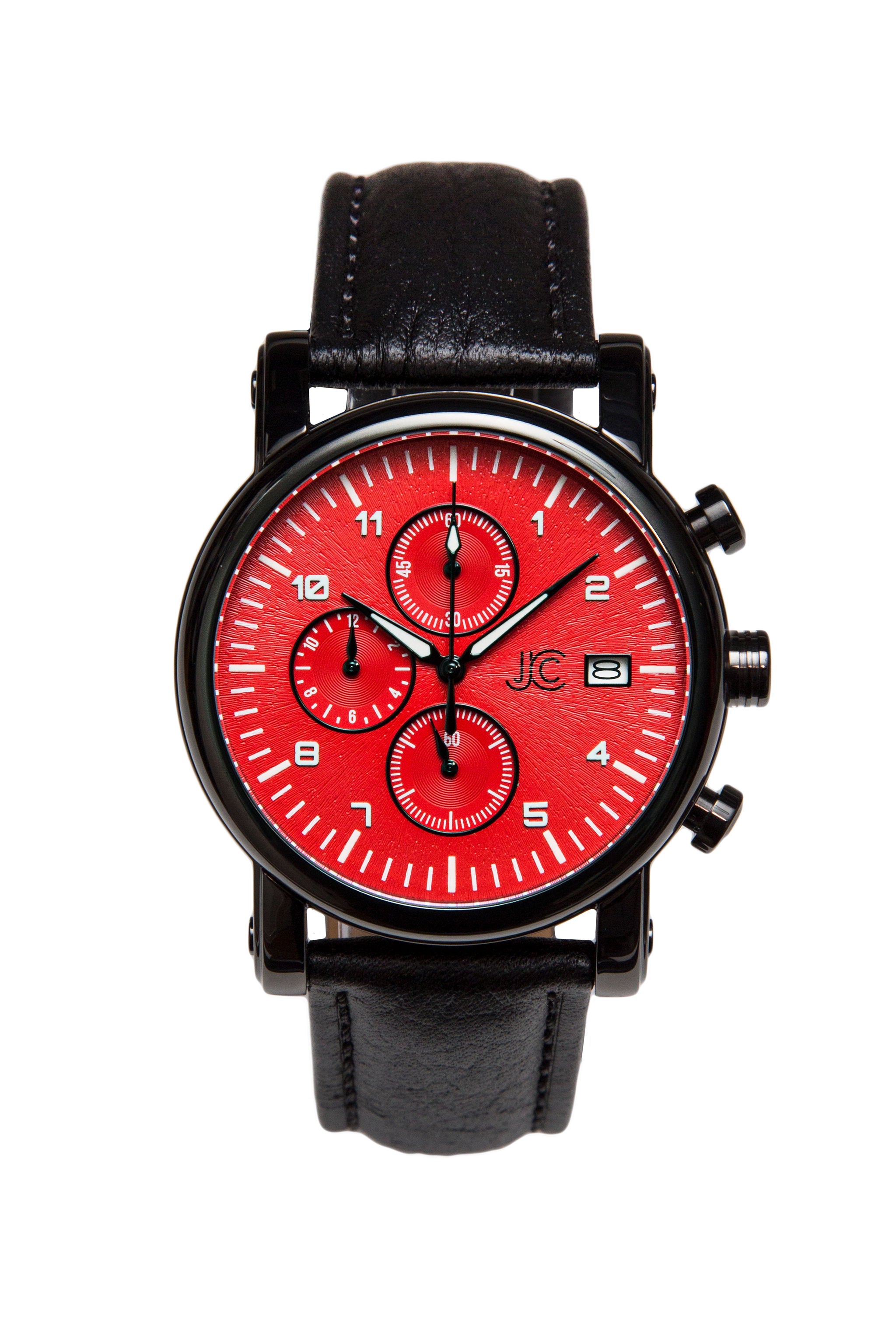 J.Ciro S3 Red Dial Chronograph Watch